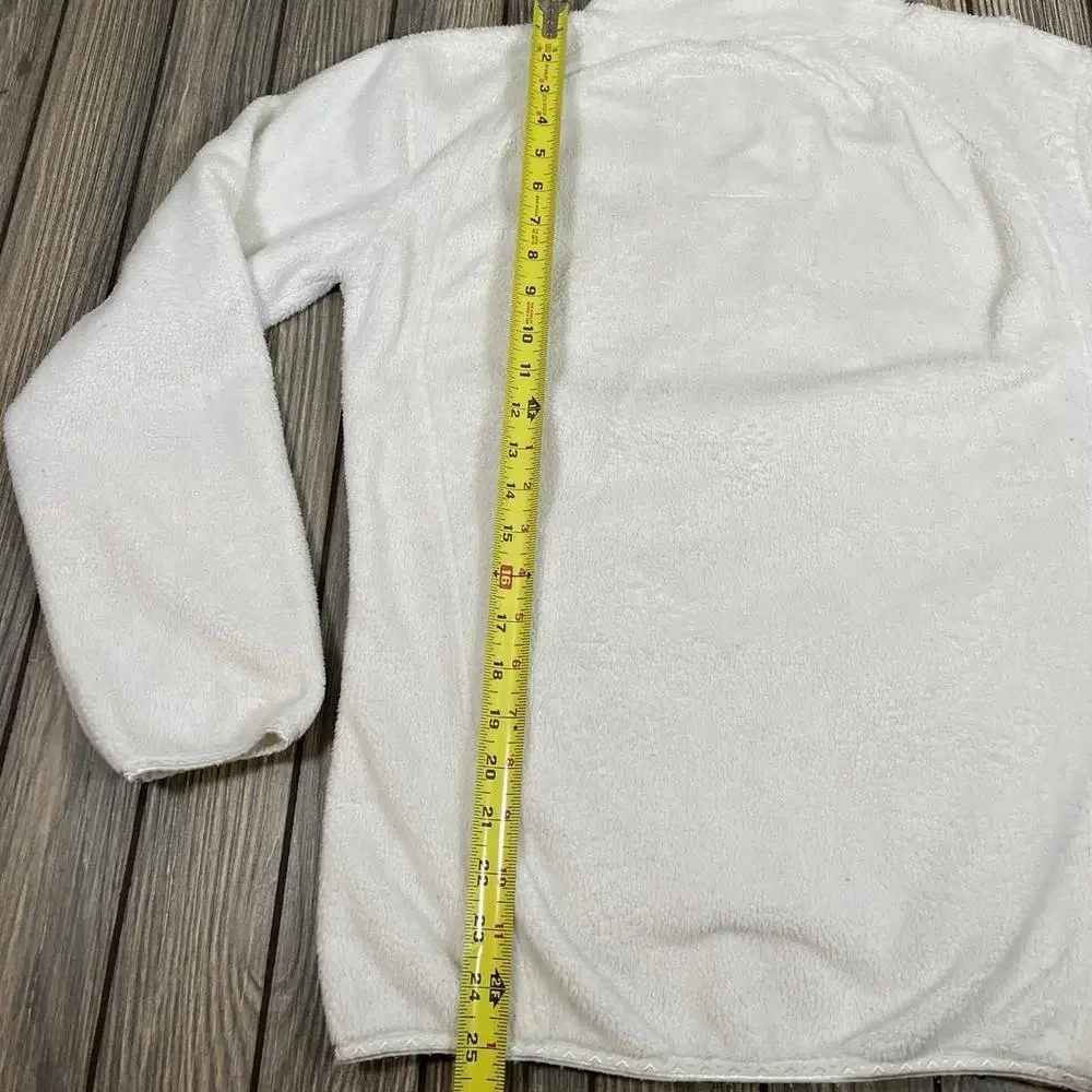 Illinois Fighting Illiini J America Vanity Zip Fleece‎ Jacket White Women Sz M